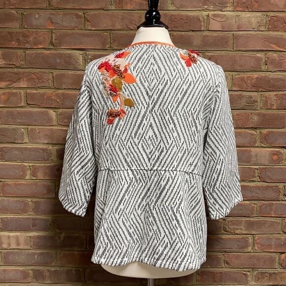 Chico’s Artisan Embroidered Applique Jacket - Picture 5 of 9